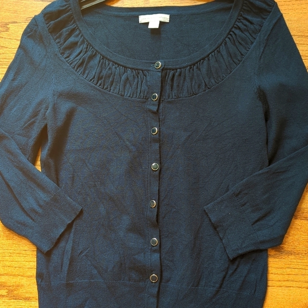 New York & Company Cardigan Sweater 3/4 Sleeve Size Small
